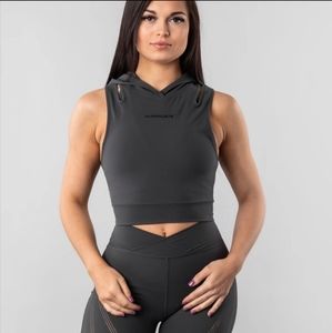 Alphalete Surface Crop Tank Hoodie (SMALL)